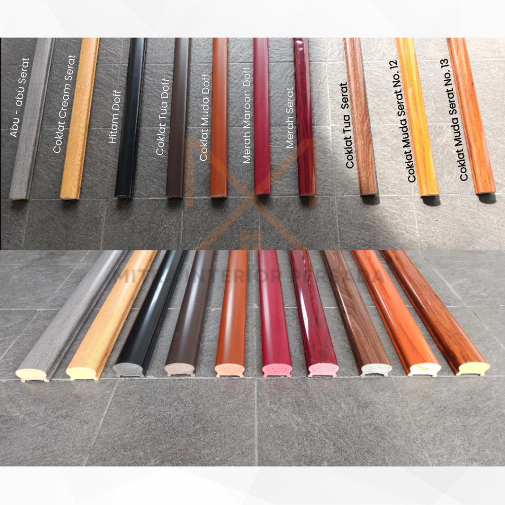 Jual HANDRAILING PVC GLOSSY / DOFF P : 2 meter PROFIL KAYU / RAILING ...