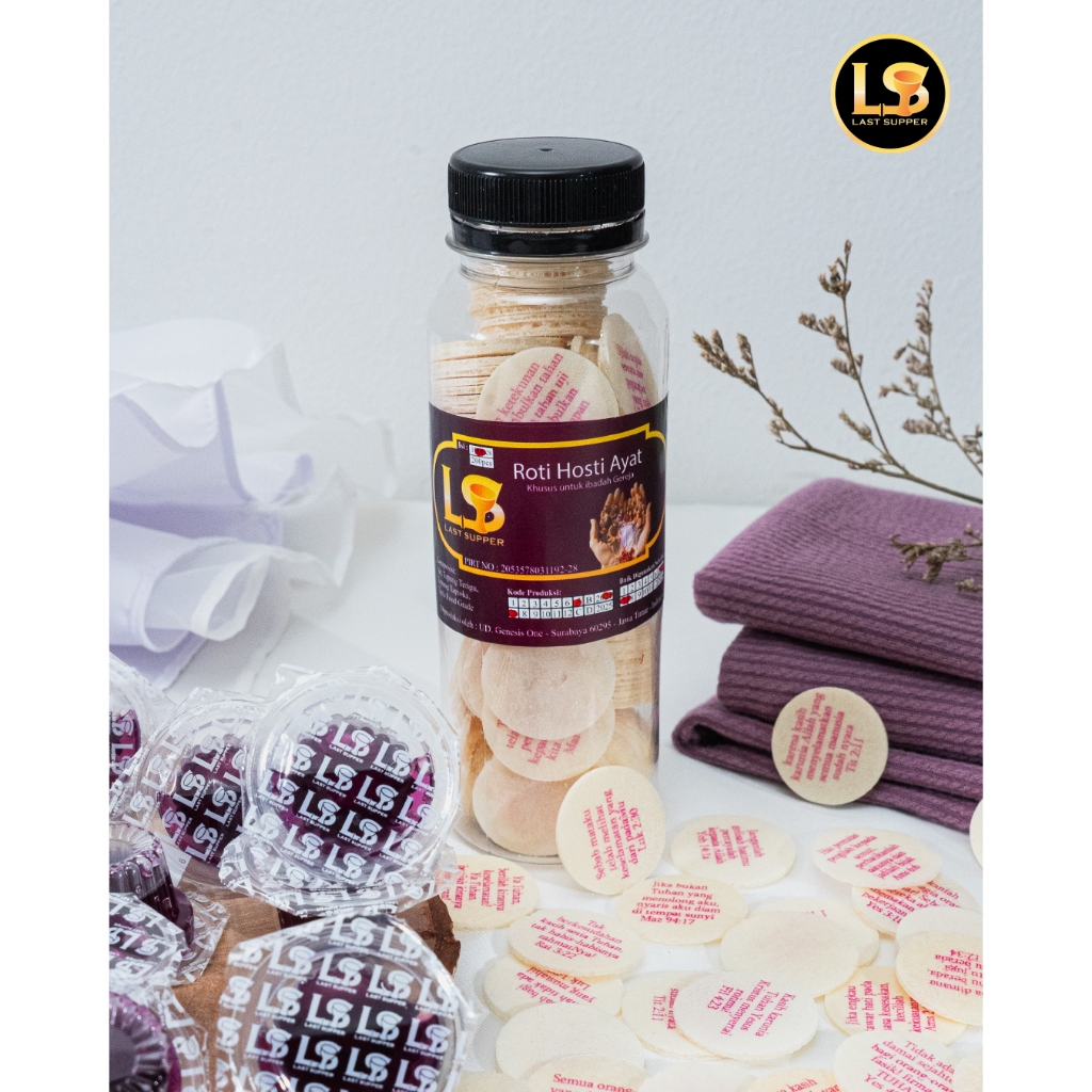 Jual Last Supper - Minuman Rasa Anggur Mint Perjamuan Cup + Hosti Ayat ...
