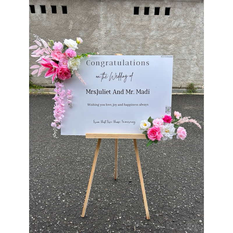 Jual papanbunga bungapapan papanucapan welcomesign flowerbox ...