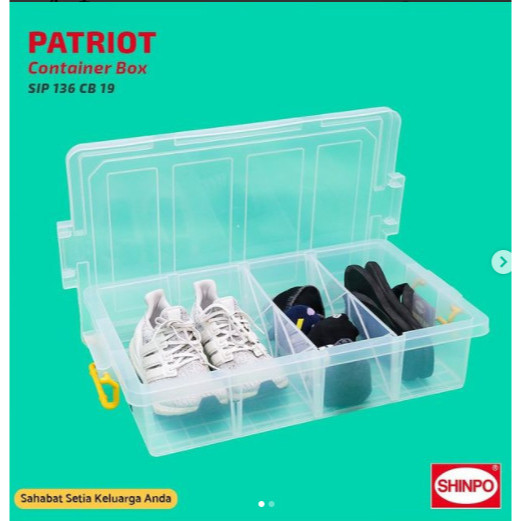 Jual Box Container 4 Sekat CB 19 Liter Shinpo 136 Patriot Kotak ...