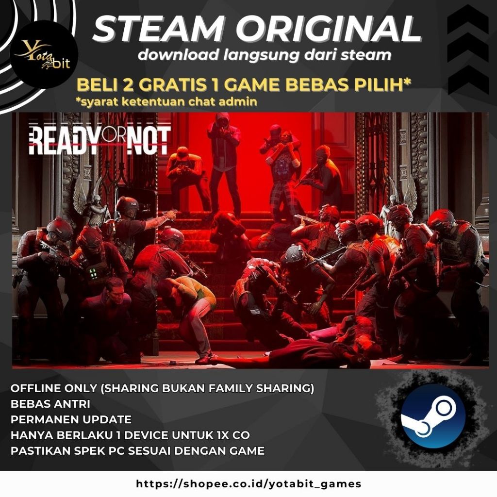 Jual Ready or Not PC Sharing Original Offline | Shopee Indonesia