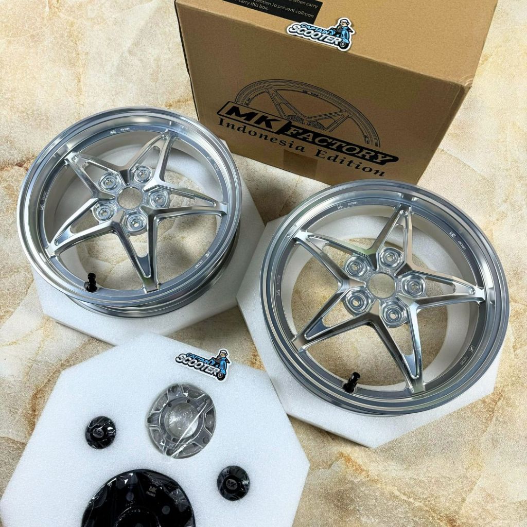 Jual Rims Velg MK Factory Star Bintang Silver Vespa Sprint Primavera ...