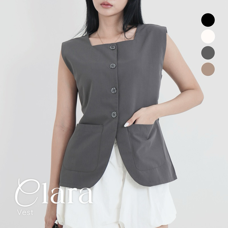 Jual Clara Vest | ZOELA | Atasan Rompi Wanita Elegan Kantor Outer ...