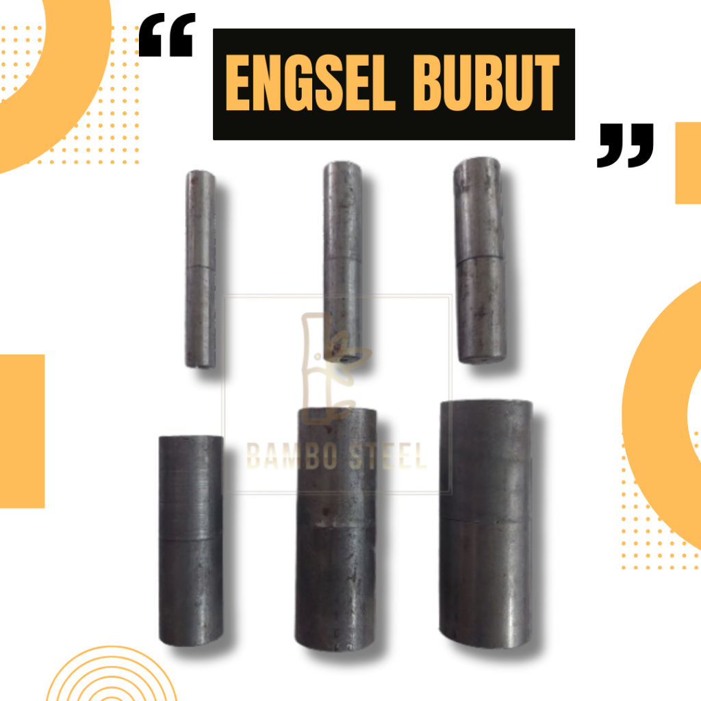 Jual (SATU SET) Engsel Bubut Besi/Engsel Pagar Besi/Engsel Pintu Pagar ...