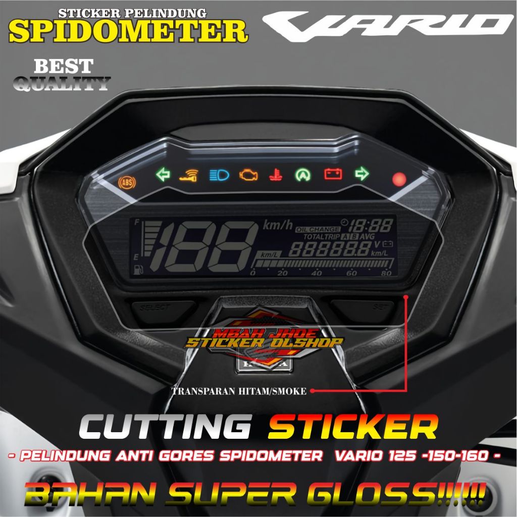 Jual STICKER CUTTING ANTI GORES PELINDUNG SPEEDOMETER NEW VARIO 125 150 ...