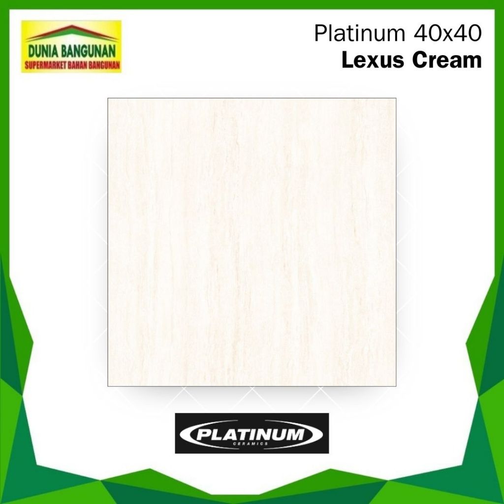 Jual Keramik Platinum Lexus Cream 40x40 Keramik Lantai | Shopee Indonesia