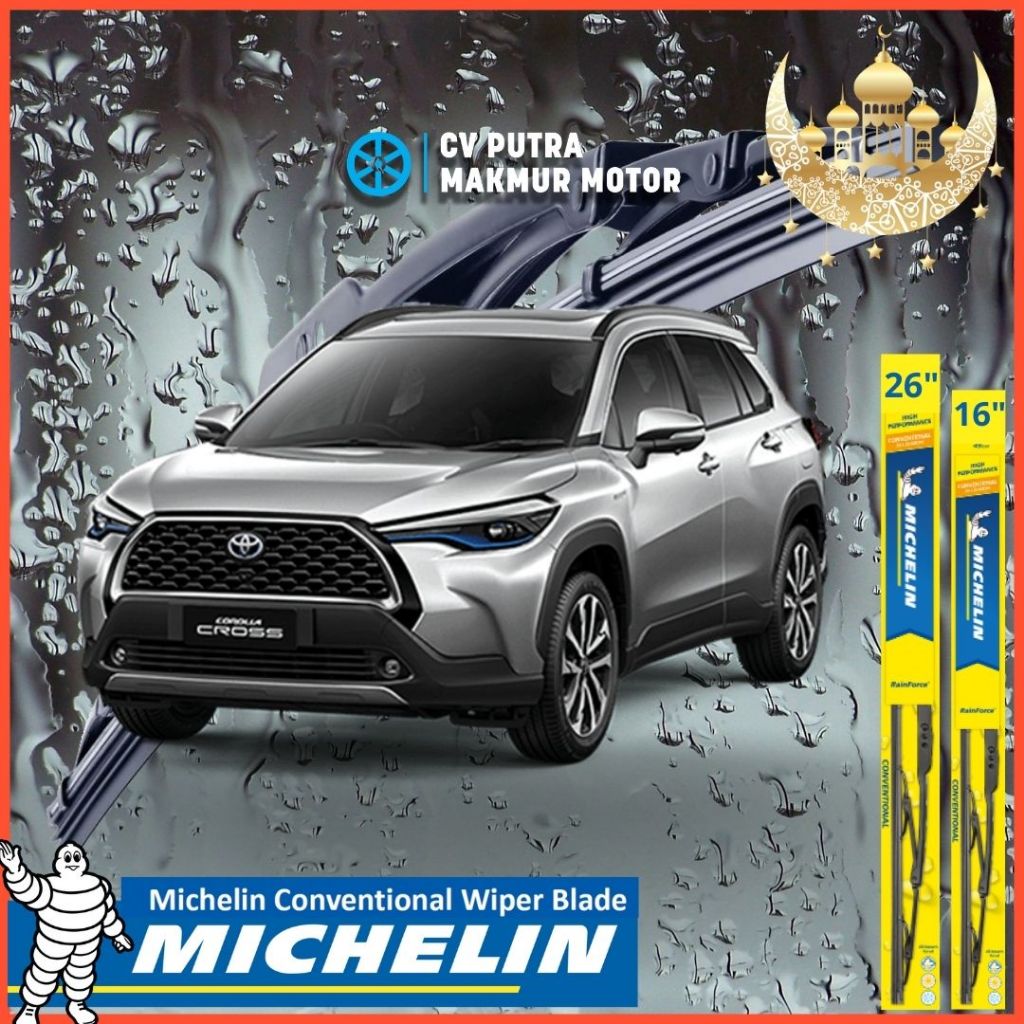 Jual MICHELIN RAINFORCE CONVENTIONAL WIPER FOR COROLLA CROSS | Shopee ...