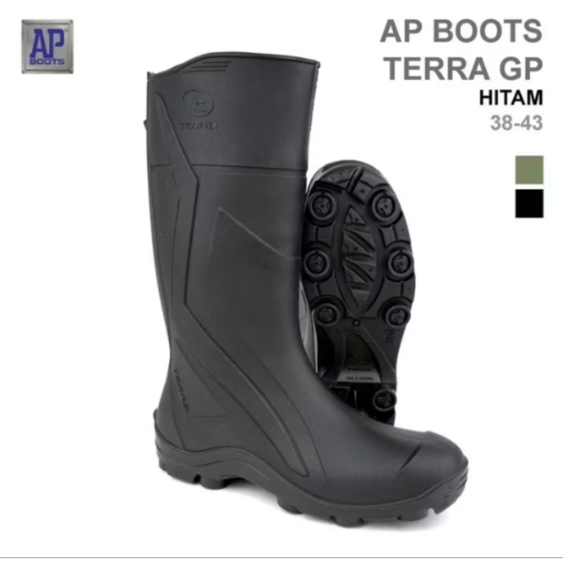 Jual sepatu AP Terra GP hitam hijau AP boots yang sebenarnya trendy ...