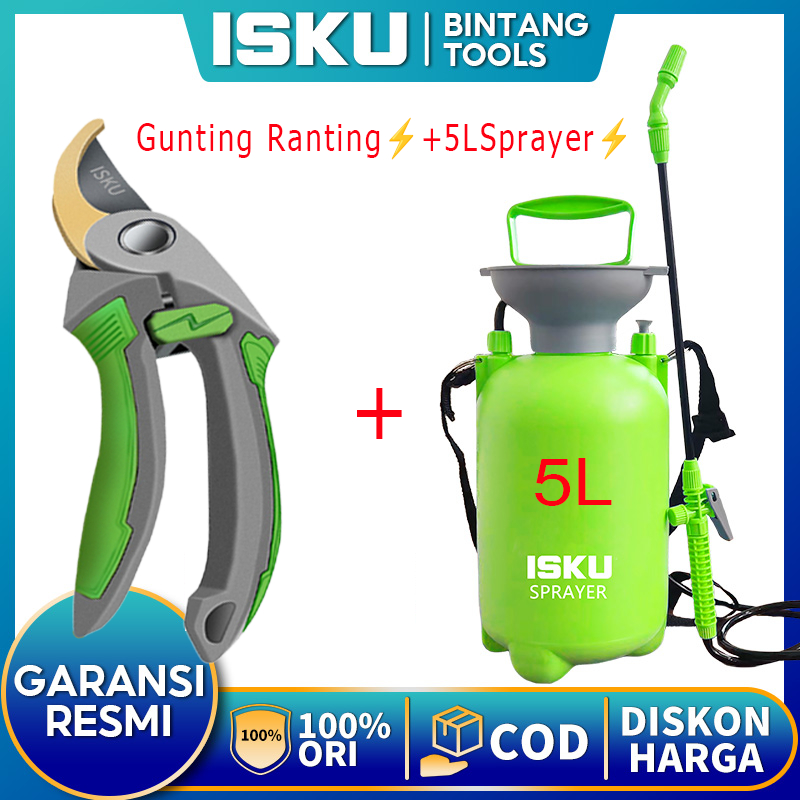 Jual ISKU Pressure Sprayer Multi Fungsi 5L Alat Semprot Tanaman 5 Liter ...