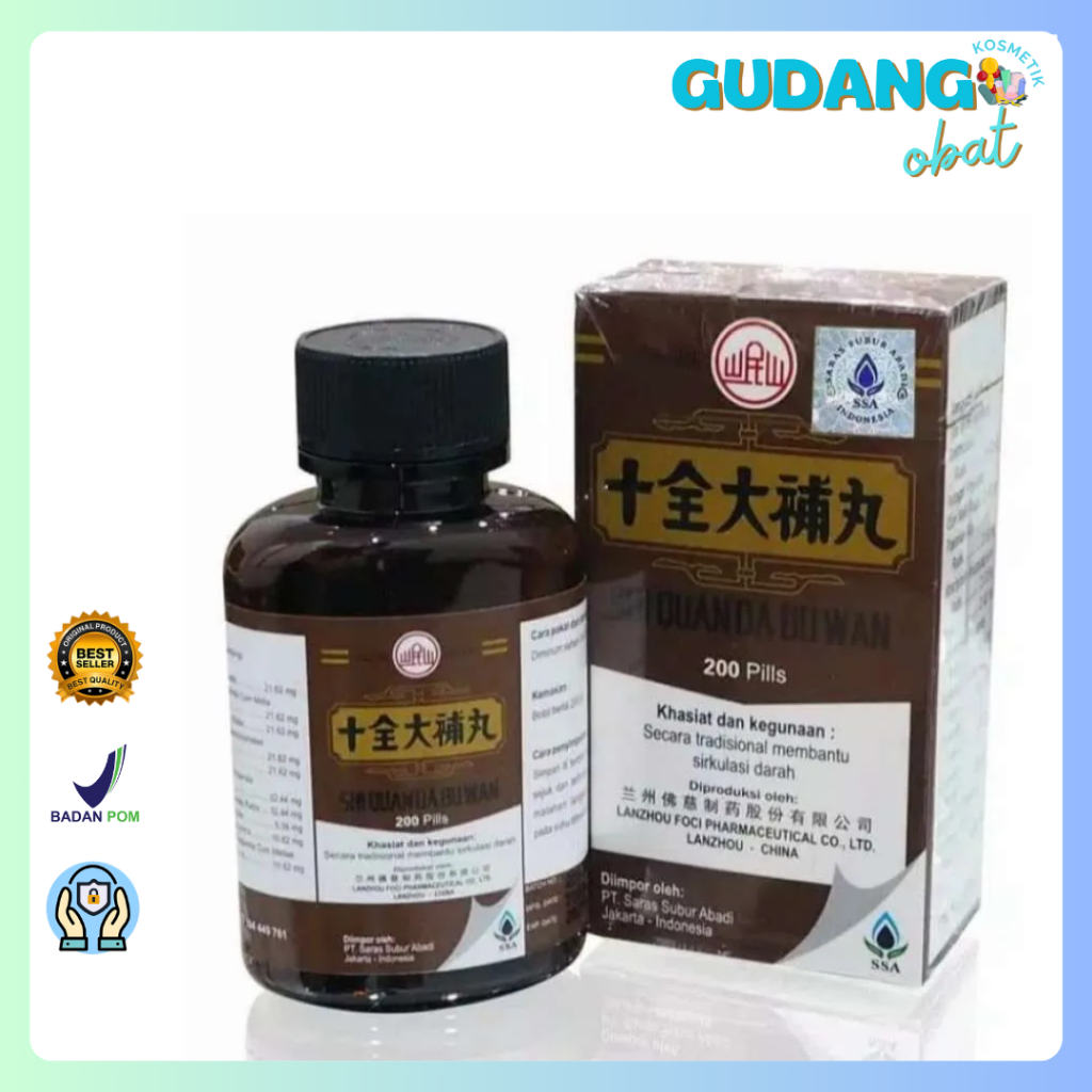 Shi Quan Da Bu Wan 200 S - Obat Herbal Tumor, Kanker
