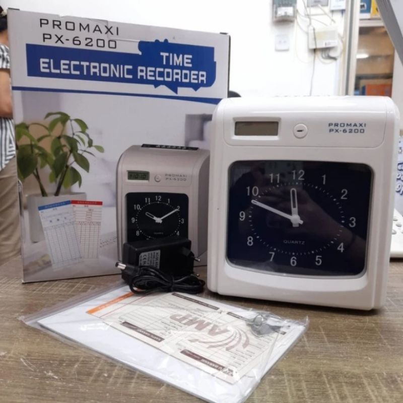 Jual Mesin Absen Check Lock / Absensi PROMAXI PX 6200 ORIGINAL | Shopee ...