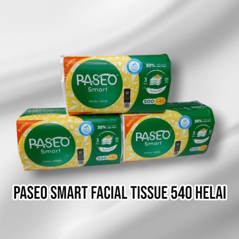 Jual tisu PASEO SMART 540 SHEET TISSUE FACIAL WAJAH SURABAYA | Shopee ...