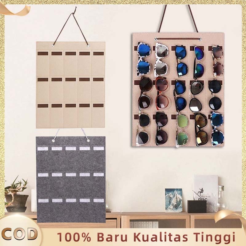 Jual Display Kacamata Felt Felt Kacamata Storage Hanging Display 15 ...