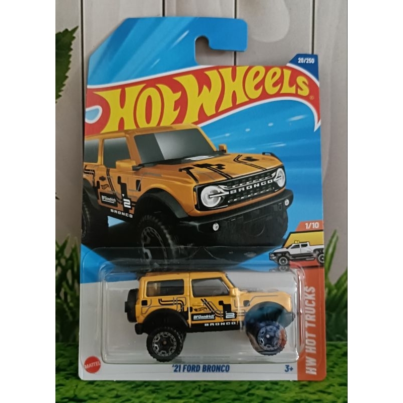 Hot Wheels Ford Bronco 2021 Gris - Série Hot Trucks 20/250 - 1:64 - Neuve Boîte