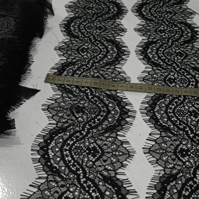 Jual Renda Paris hitam (3meter) | Shopee Indonesia