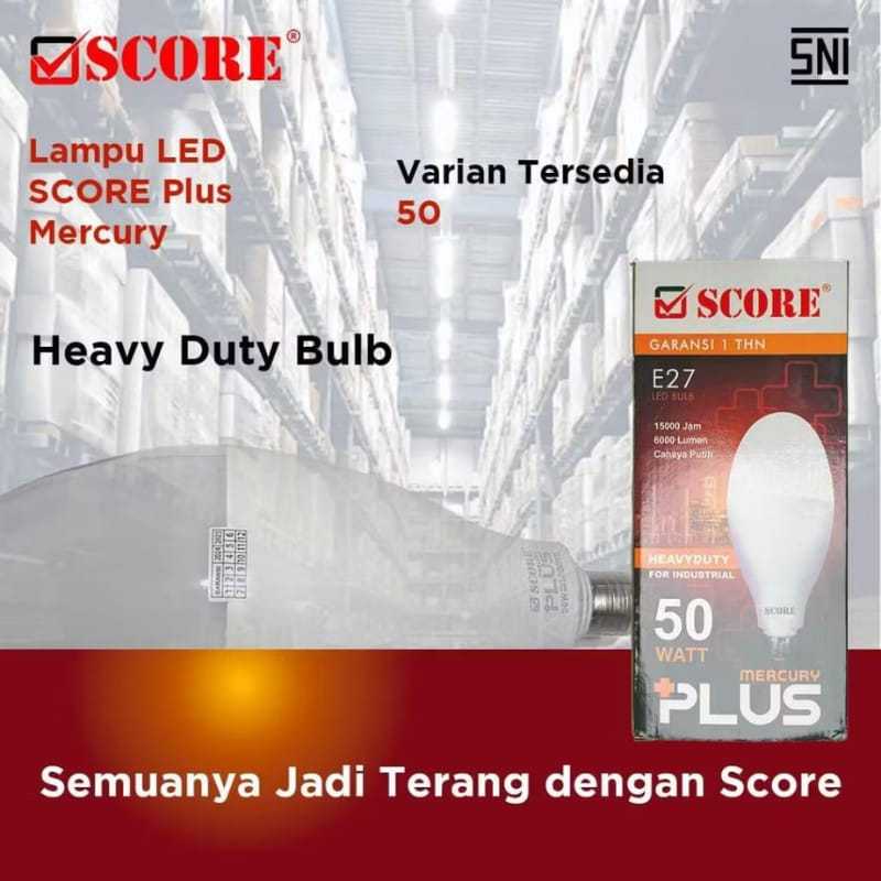 Jual lampu led score SUPER TERANG MERCURY PLUS 50w termurah e27 type ...