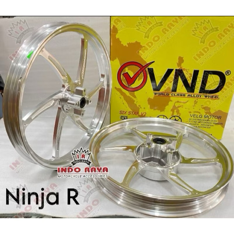 Jual VELG RACING VND SIX STAR NINJA RR / R UK VELG DEPAN 160/17 ...