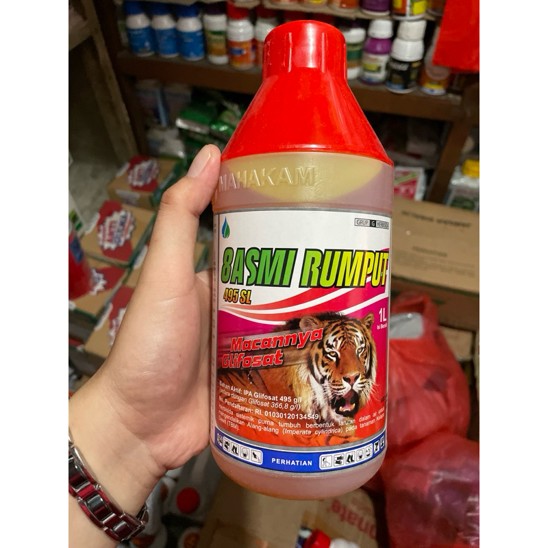 Jual herbisida basmi rumput 1 liter glifosat 495sl 8asmi rumput 1L obat ...
