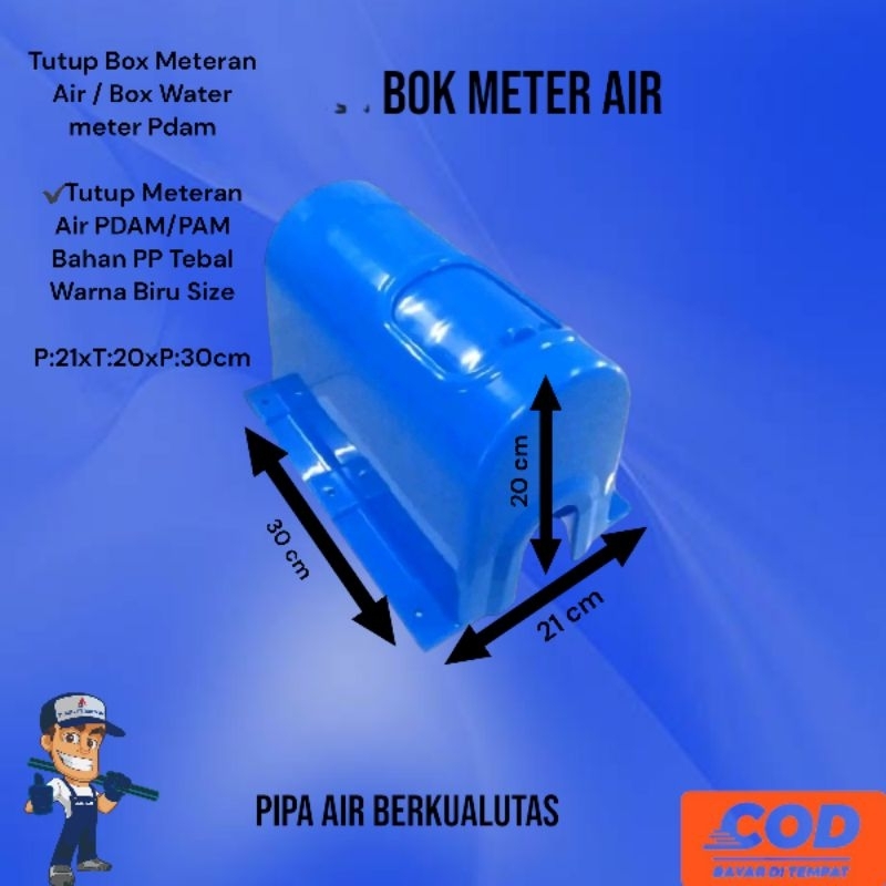 Jual BOK METER AIR PDAM Model slide (Geser) Tutup meteran air standar ...