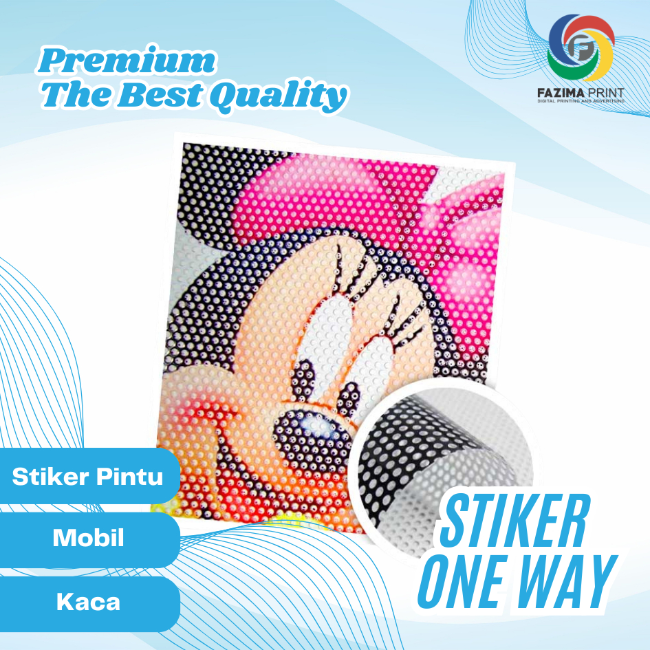 Jual Cetak Print Stiker One Way Kaca Mobil, Kantor, & Ruko | Shopee ...