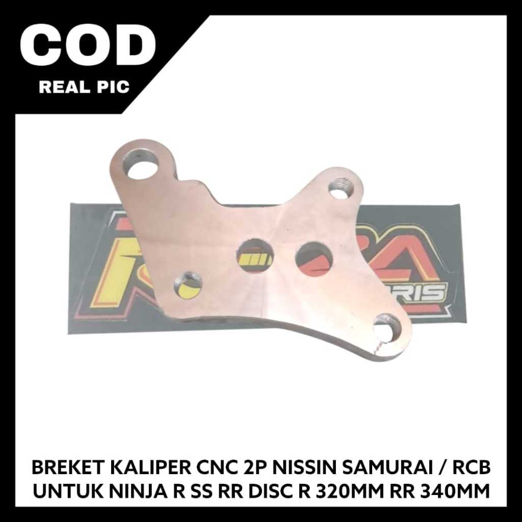 Jual Breket Kaliper CNC 2P Nissin Samurai / RCB untuk Ninja R SS RR ...