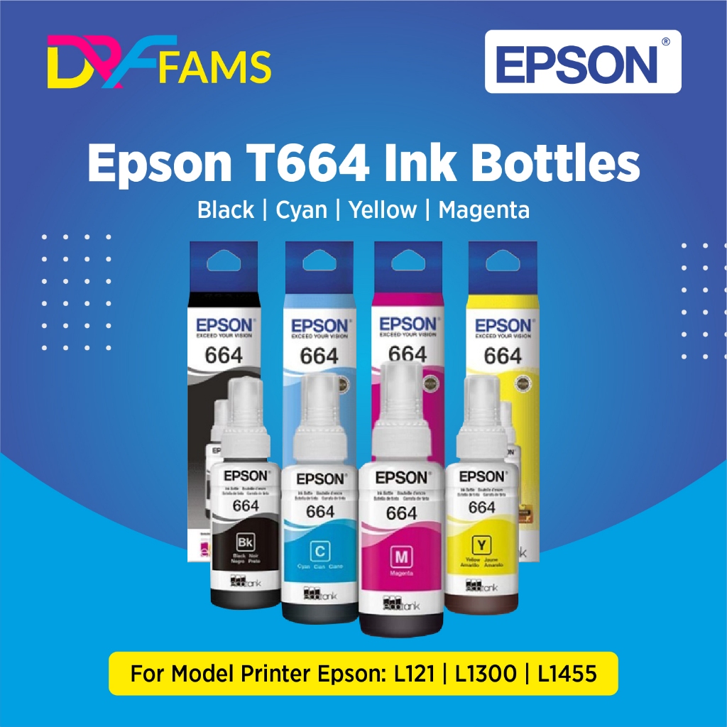 Jual Tinta Epson 664 BCYM Untuk Printer L110 L120 L210 L220 L300 L310 ...