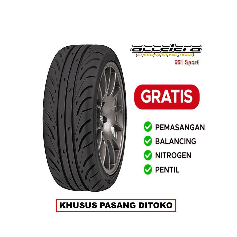 Jual BAN MOBIL SEMI SLICK R16 ACCELERA 651 SPORT TW200 UKURAN 195/50 ...