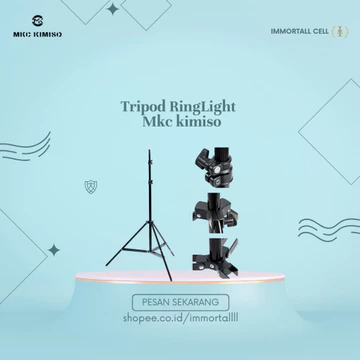 RingLight 1an 1Paket Ringlight 33CM Mode 3 Warna Tripod 2.1M Live Streaming Selfie IMMORTALL