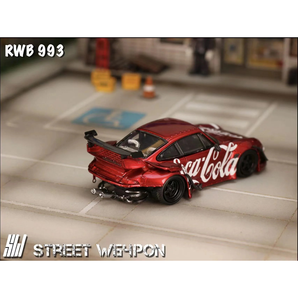 Jual Street Warrior Weapon Porsche RWB 993 Coca Cola Livery Low Wing ...