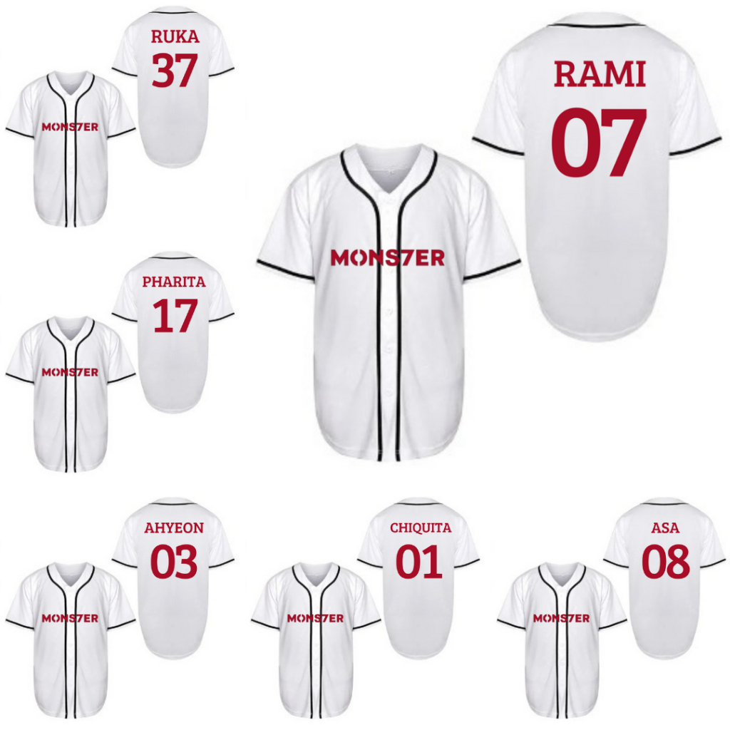 Jual Jersey baseball kpop baby monster ruka rami chiquita ahyeon korea ...
