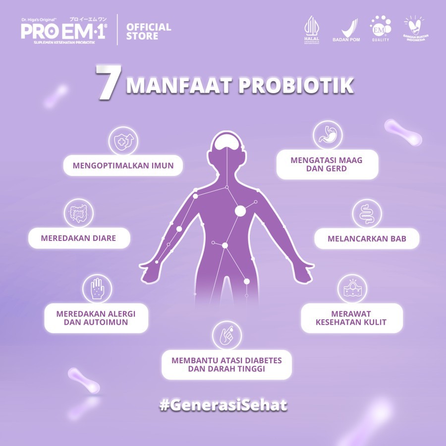 Jual PROEM1 PROEM Probiotik Anggur 1 Sachet 15 ml | PRO EM1 Suplemen ...