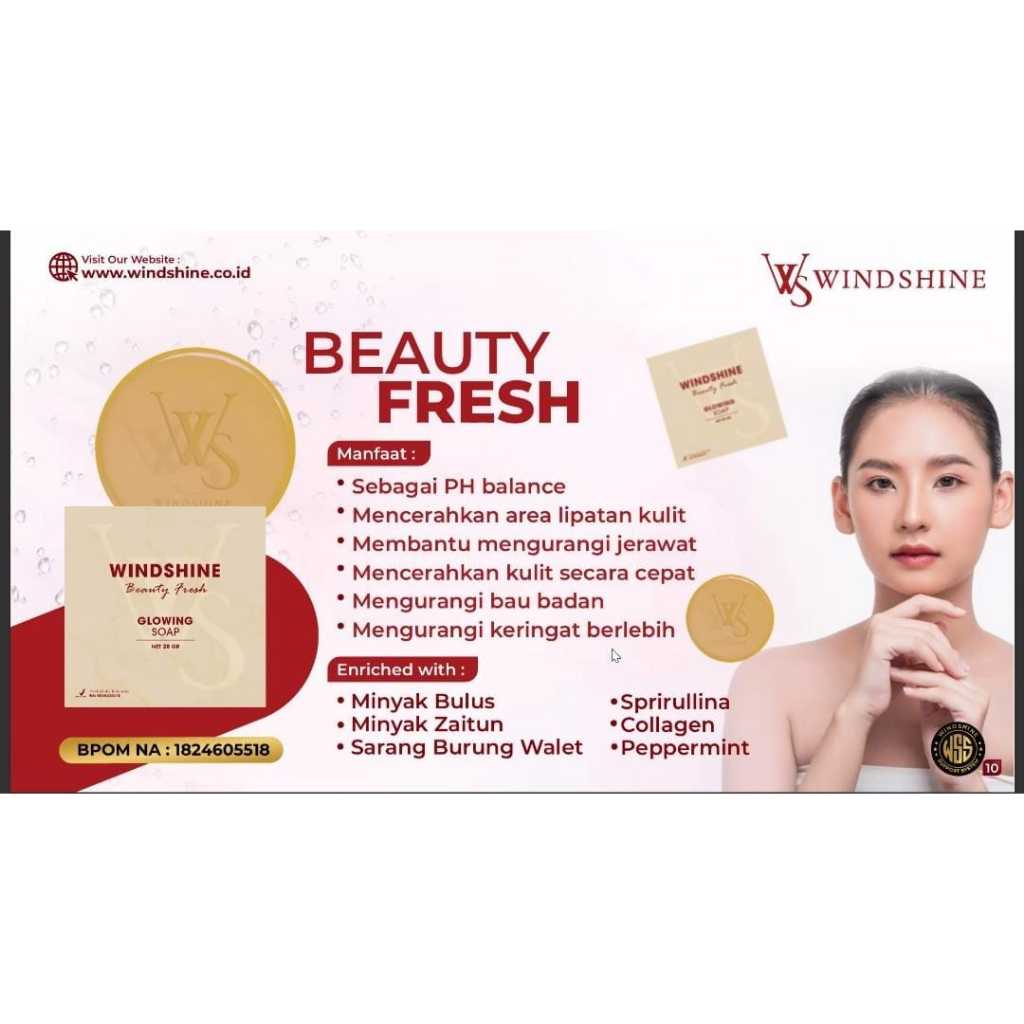 Jual WINDSHINE GLOWING SOAP 1 BOX ISI 20 PCS 100% ORIGINAL BISA BAYAR ...