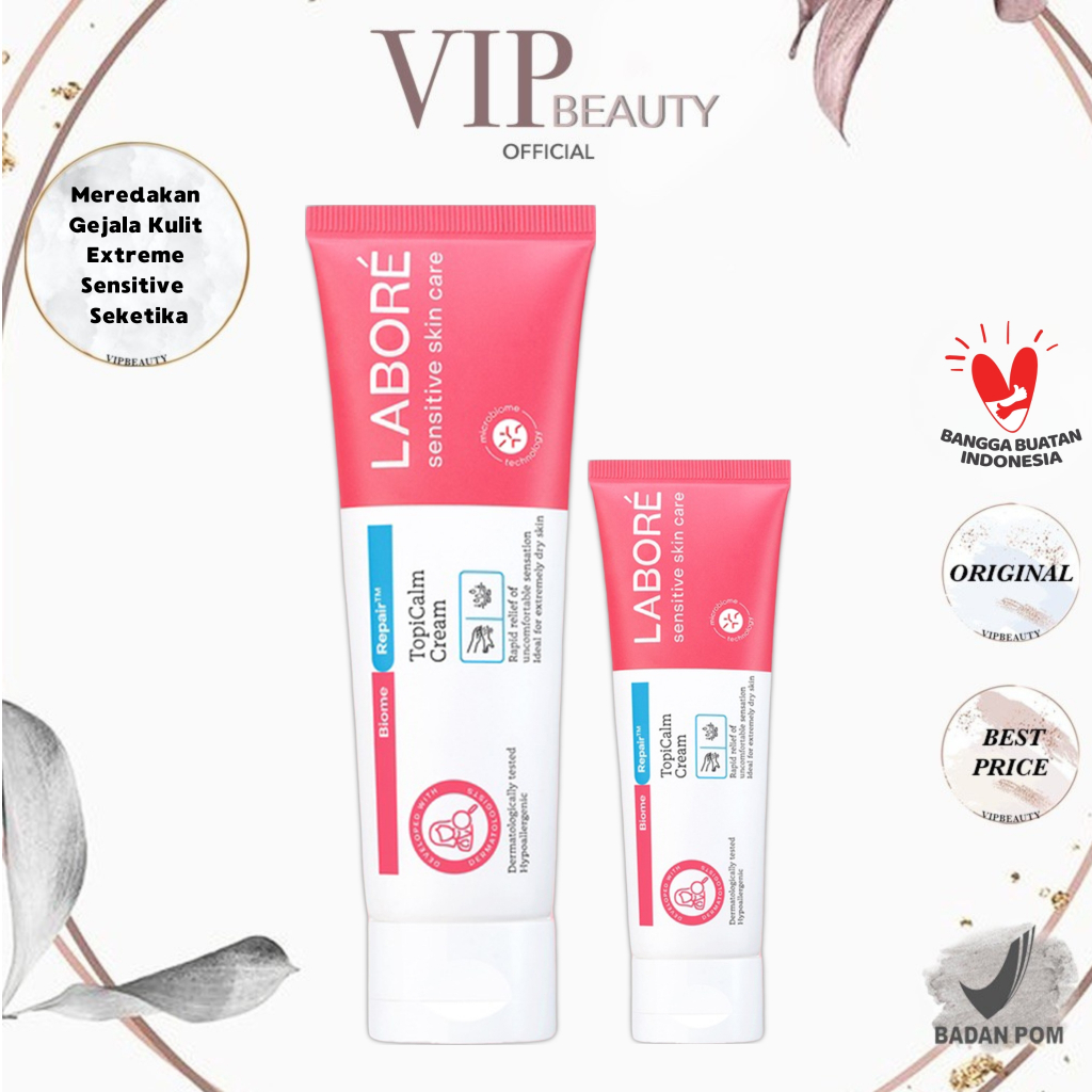 Jual LABORÉ Sensitive Skin Care BiomeRepair TopiCalm Cream 85ml/20ml ...