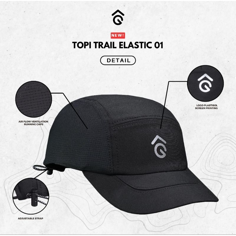Jual Topi Trail Runner Angsana Elastic 01 & 02 | Shopee Indonesia