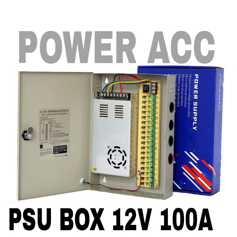 Jual PSU BOX 12V 80/100AMPER POWER SUPPLY SWITCH PSU SUPORT KIPAS ...