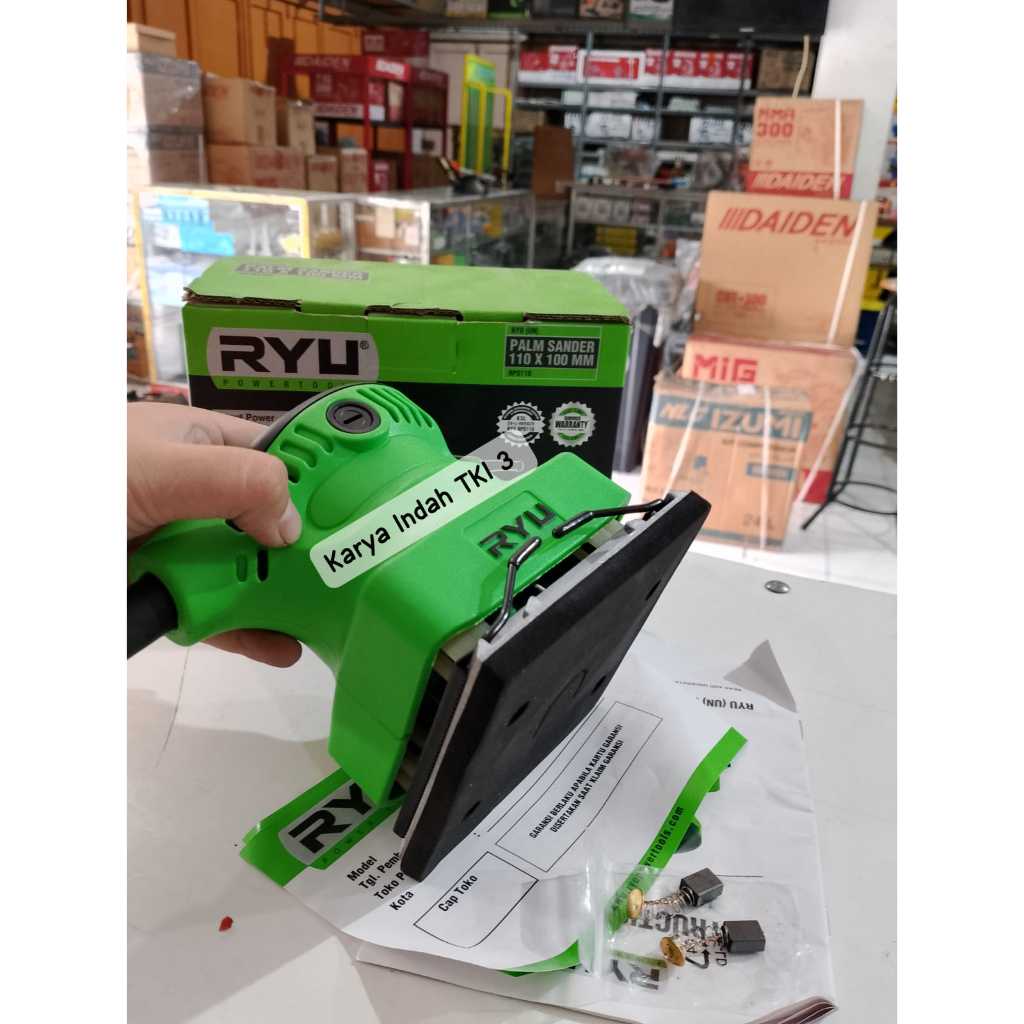 Jual Mesin Amplas Listrik RYU RPS 110 Palm Sander Mesin Amplas Kotak ...