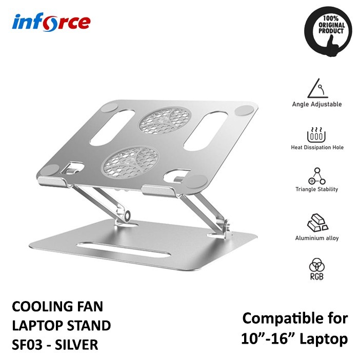 Jual Inforce Laptop Stand Cooling Fan SF03 Laptop Stand Tablet Stand ...
