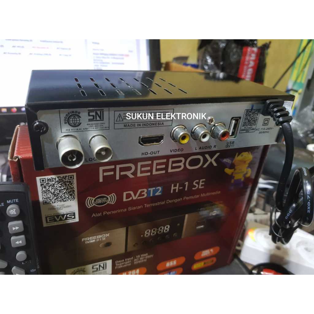 Jual SET TOP BOX FREEBOX H-1 SE BODY BESI CHIPSET SUNPLUS PEKA SINYAL ...