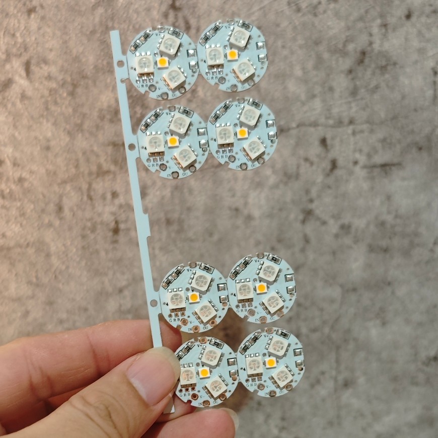 Jual led programmable ic addressable 12v ws2811 modul 3 mata led moving ...