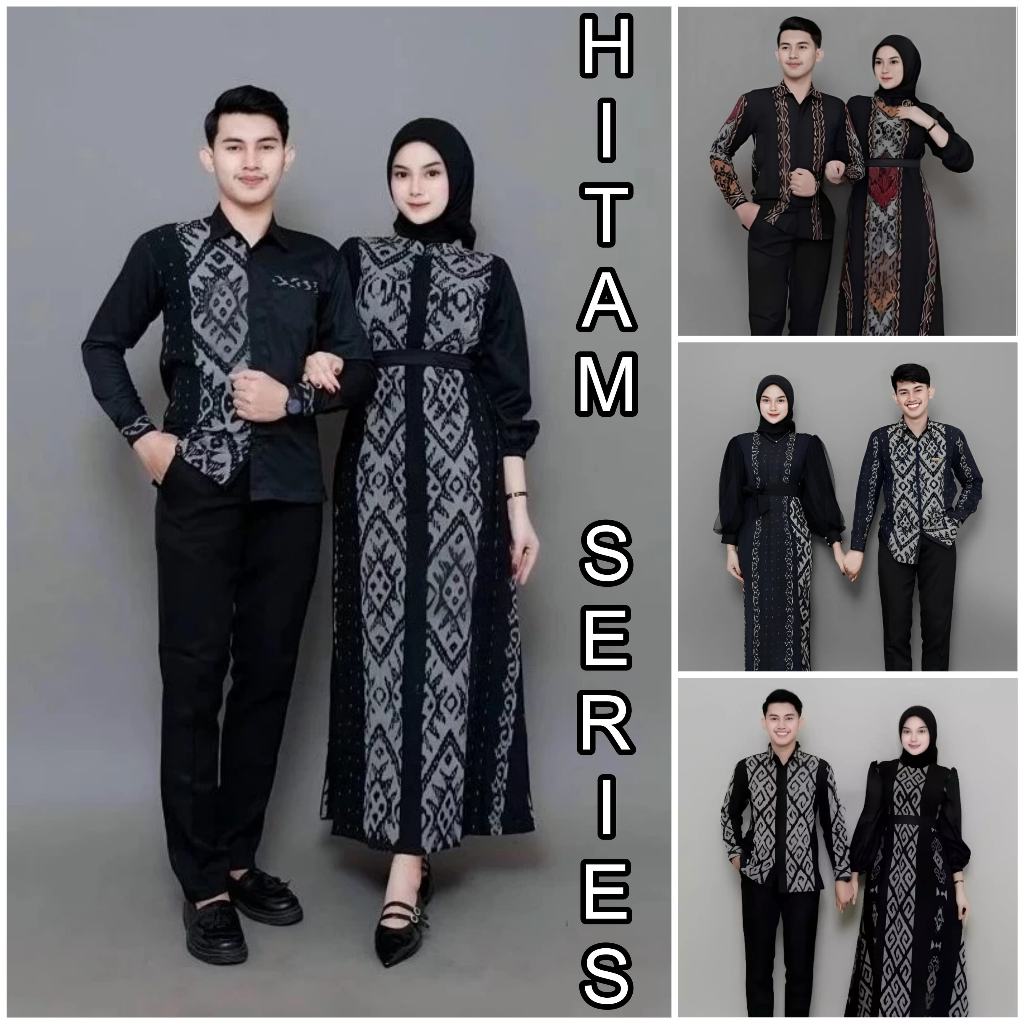 Jual Baju tenun couple raisa hitam dress tenun raisa dress tenun ...