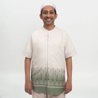 M231 Kemeja Pria Koko Pendek Sage Green 0814A
