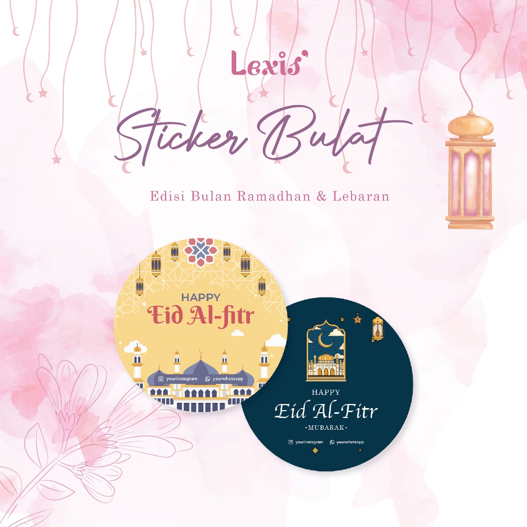 Jual Sticker Bulat Vinyl / Chromo Edisi Hari Raya Idul Fitri Lebaran ...