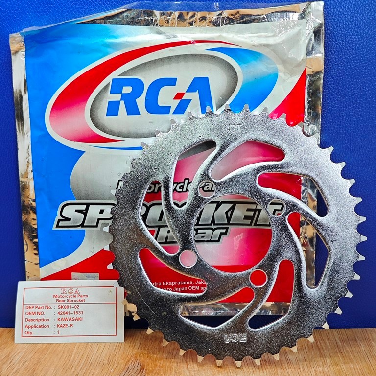 Jual TER MURAH GEAR BELAKANG RCA KAWASAKI KAZE 42 T zx130 zx