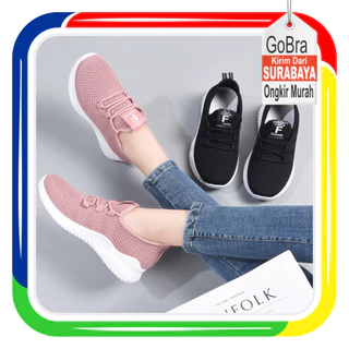 Gobra Sepatu Sneakers Wanita Rajut Ringan 3 Warna