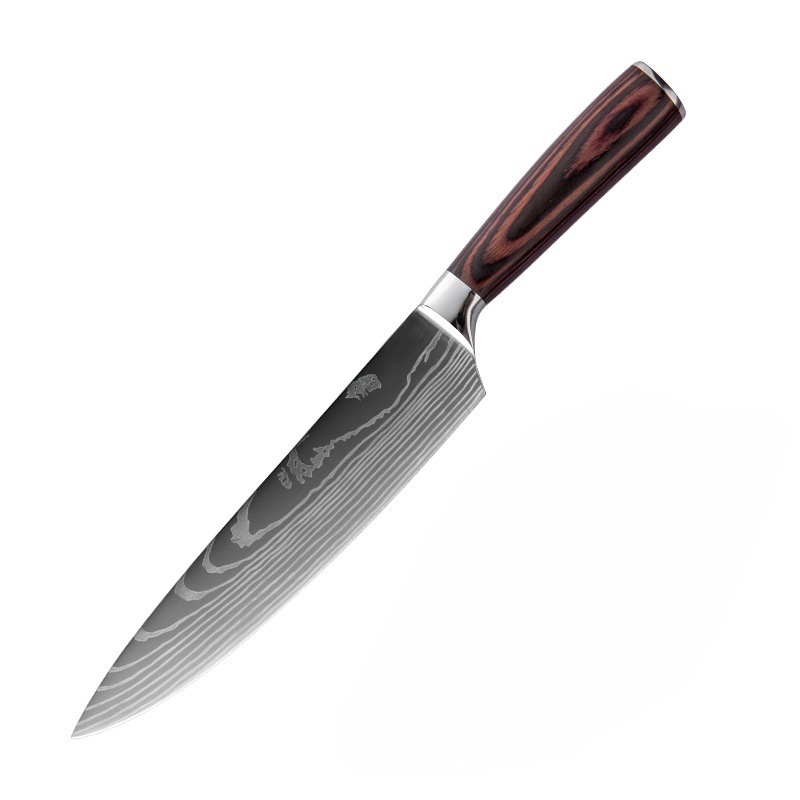 Jual Set Pisau Dapur Damascus Pattern 5 PCS – Stainless Steel Tajam ...