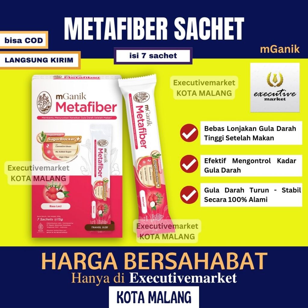 Jual [DISTRIBUTOR RESMI] MGANIK METAFIBER SACHET / M GANIK / UNTUK ...