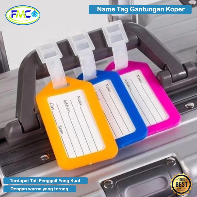 Jual Gantungan Koper Tag Travel Name Tag Perjalanan Pesawat Label Nama ...