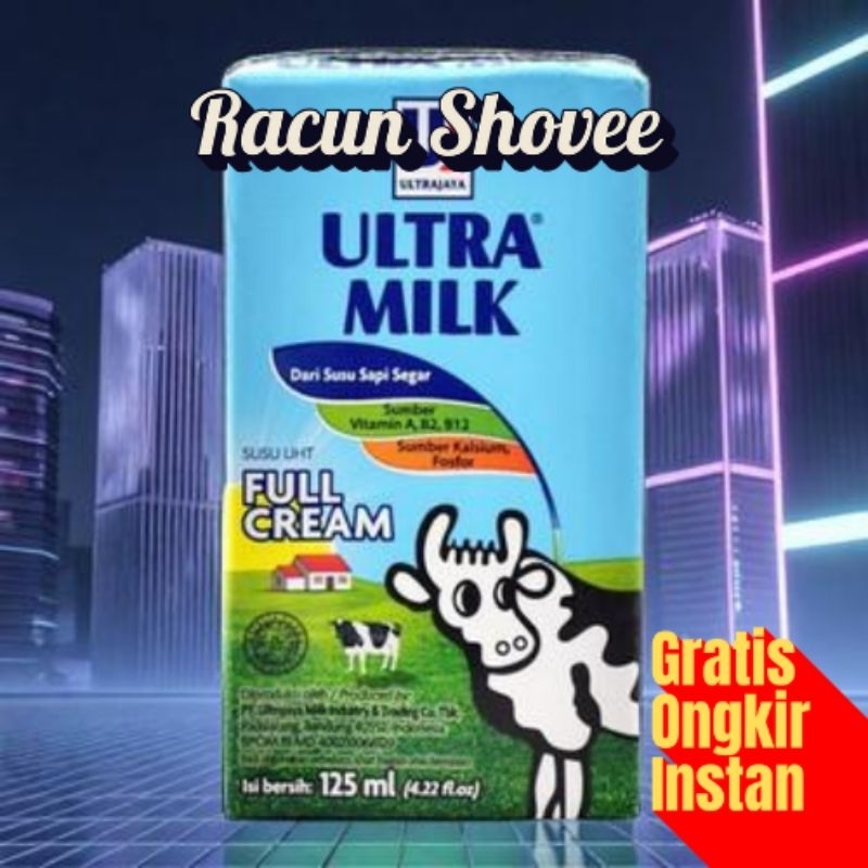 Jual Ultra Milk 125 ml Coklat /Full Cream | Shopee Indonesia