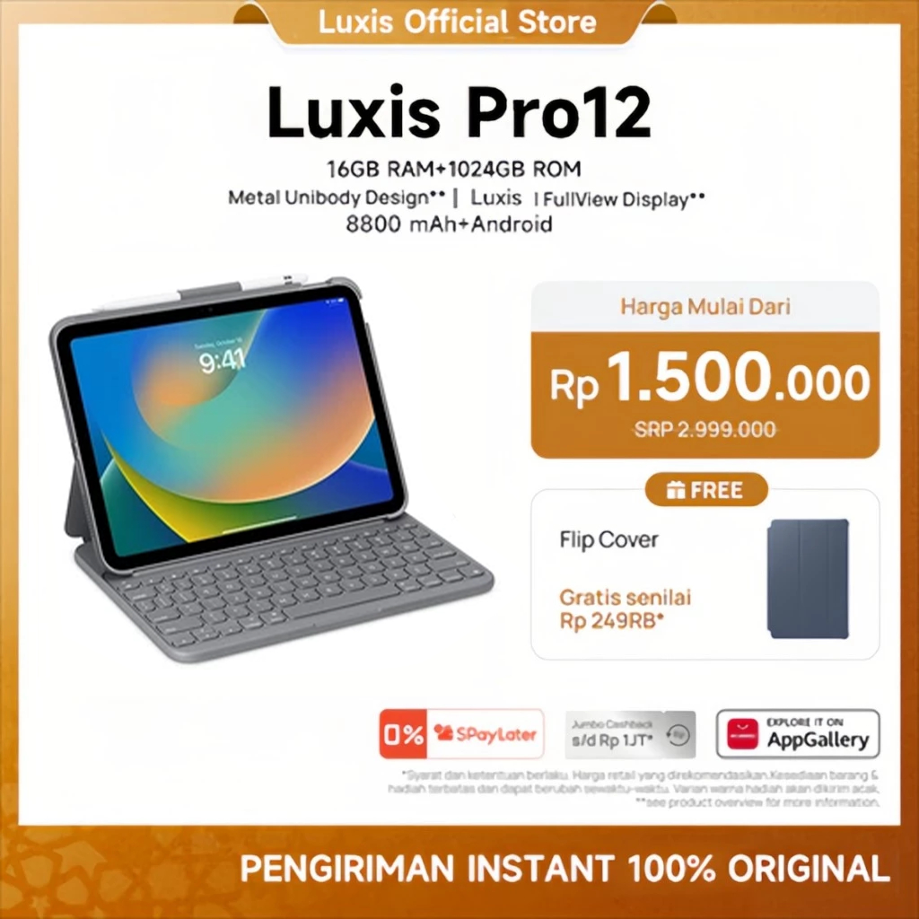 Jual Luxis Tablet Pro12 (16GB+1024GB)11.6inch