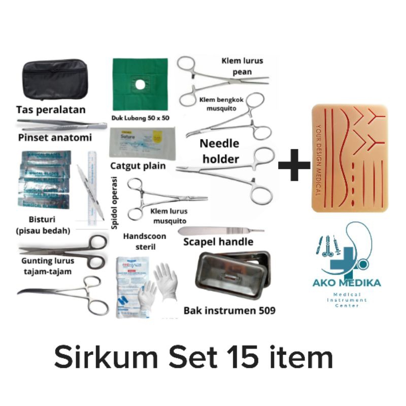 Jual Sirkum Set 15 item MARWA Stainless Steel / Sircumsisi Set 15 item ...
